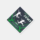 Trampoline Park - Laten we springen groene verjaar Servet (Hoek)