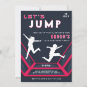 Trampoline Park - Laten we springen rode verjaarda Kaart (Voorkant)