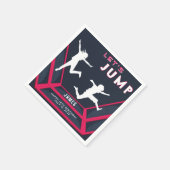 Trampoline Park - Laten we springen rode verjaarda Servet (Hoek)