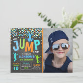 Trampoline Partij bij de uitnodigingen van de Jump (Staand voorkant)