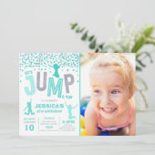 Trampoline Partij bij de uitnodigingen van de Jump (Staand voorkant)