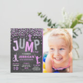 Trampoline Partij bij de uitnodigingen van de Jump (Staand voorkant)