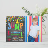 Trampoline Partij bij de uitnodigingen van de Jump (Staand voorkant)