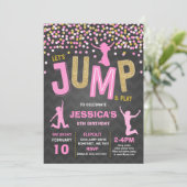 Trampoline Partij bij de uitnodigingen van de Jump (Staand voorkant)