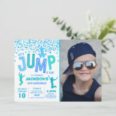 Trampoline Partij bij de uitnodigingen van de Jump (Staand voorkant)