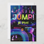 trampoline party | gezamenlijke Jump Birthday Part Kaart (Voorkant)