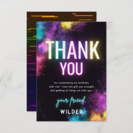 Trampoline Party - Hartelijk dank Bedankkaart