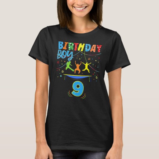 Trampoline Party Outdoor Birthday Costuum T-shirt (Voorkant)