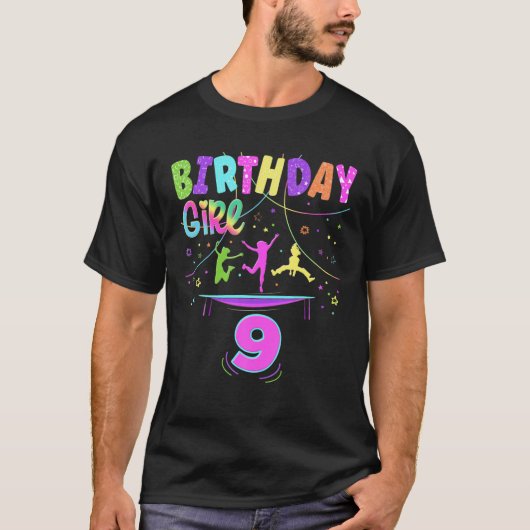 Trampoline Party Outdoor Birthday Costuum T-shirt (Voorkant)