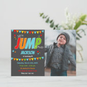 Trampoline Party Thema voor kinderen Kaart (Staand voorkant)