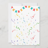 Trampoline Party uitnodiging, Jump & Bounce Party Kaart (Achterkant)