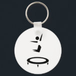Trampoline Sleutelhanger<br><div class="desc">Trampoline trampoline trampolinist somersault sport gymnastiek gymnast springend acrobatica</div>