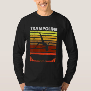 Trampoline sport acrobatiek Retro Trampol T-shirt