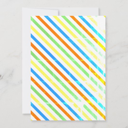 Trampoline spring kat hond feestthema kaart (Achterkant)