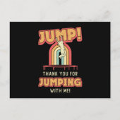 Trampoline Sprong Bedankt Gymnast Trampolinespring Briefkaart (Voorkant)