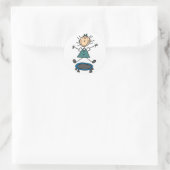 Trampoline Stick Figuur Stickers Sticker (Tas)