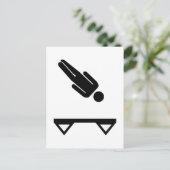 Trampoline trampoline briefkaart (Staand voorkant)