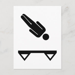 Trampoline trampoline briefkaart