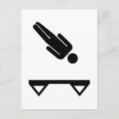 Trampoline trampoline briefkaart (Voorkant)