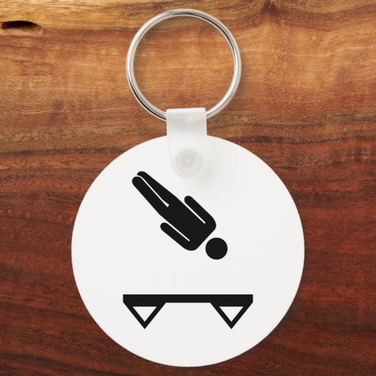 Trampoline trampoline sleutelhanger (Voorkant)