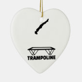 Trampoline trampolinist keramisch ornament (Rechts)