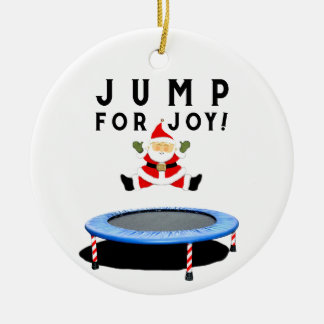 Trampoline vakantie aandenken keramisch ornament
