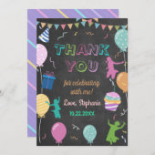 Trampoline van Kind van springplank Bedankkaart (Voorkant / Achterkant)