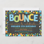 Trampoline van springstaarten kaart (Voorkant)