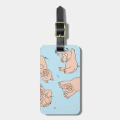 Trampoline Varkens Bagagelabel (Voorkant verticaal)