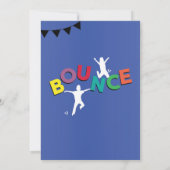 Trampoline Verjaardag Uitnodiging Jump Bounce Part (Achterkant)