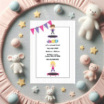 Trampoline verjaardagsfeestje foto kaart<br><div class="desc">Maak je klaar om te stuiteren in een fantastisch feest met deze trampoline-thema verjaardagsuitnodiging! Met speelse illustraties van kinder jumping en een kleurrijke bunting banner, is dit ontwerp ideaal voor energieke en leuke kinderen. Volledig aanpasbaar met de naam, leeftijd, feestdetails en favoriete foto van uw kind. Ideaal voor trampolineparkfeesten, achtertuinfeesten...</div>