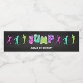 Trampoline Verjaardagsfeestje Waterfles Label Waterfles Etiket (Enkel label)