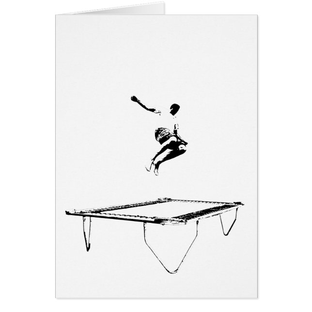 Trampoline-vouwkaart (Voorkant)