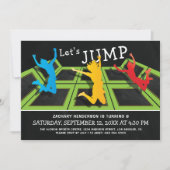 Trampolinepark Kids Verjaardagsfeestje Kaart (Voorkant)