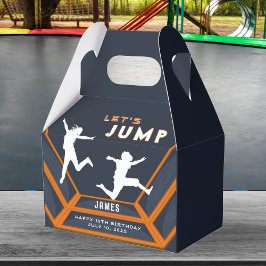 Trampolinepark Laten we Sinaasappel verjaardagsfee Bedankdoosjes