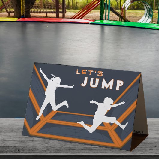 Trampolinepark Laten we Sinaasappel verjaardagsfee Bedankkaart
