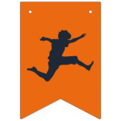 Trampolinepark Laten we Sinaasappel verjaardagsfee Vlaggetjes (Eerste vlag)