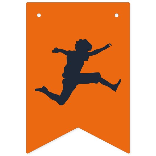 Trampolinepark Laten we Sinaasappel verjaardagsfee Vlaggetjes (Eerste vlag)