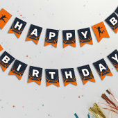 Trampolinepark Laten we Sinaasappel verjaardagsfee Vlaggetjes