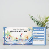 Trampolinepark - Springhuis Ticket Kaart (Staand voorkant)