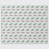 Trampolinespringen Cadeaupapier (Vlak)