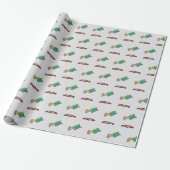 Trampolinespringen Cadeaupapier (Uitgerold)