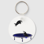 trampolining badgers sleutelhanger (Voorkant)