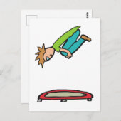 Trampolining Briefkaart (Voorkant / Achterkant)