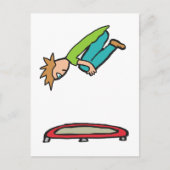 Trampolining Briefkaart (Voorkant)