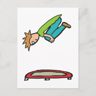 Trampolining Briefkaart