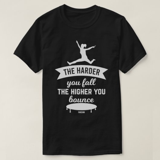 Trampolining-Gymnastieksportapparatuur T-shirt (Design voorkant)