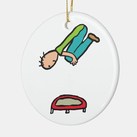 Trampolining Keramisch Ornament (Links)