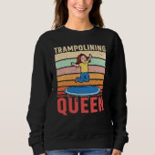 Trampolining Queen Jumping Trampoline Gymnastics Trui (Voorkant)