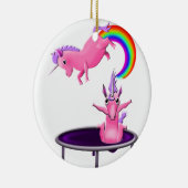 trampolining unicorn keramisch ornament (Rechts)